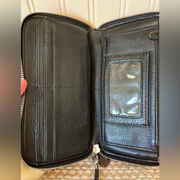 Brighton Patent Leather Wallet - Brown - Picture 3 of 7